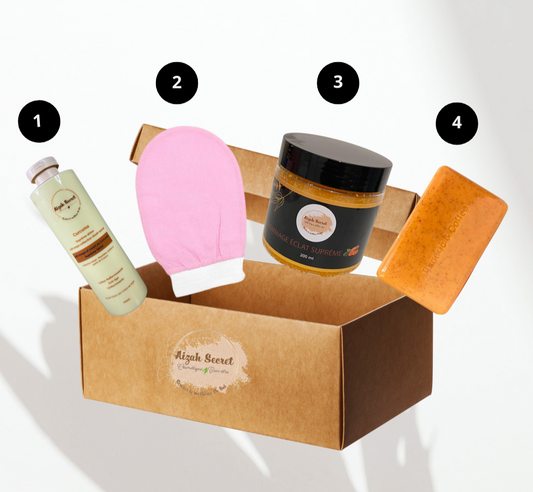 Coffret Corps Eclat Suprême et Gommage Curcuma