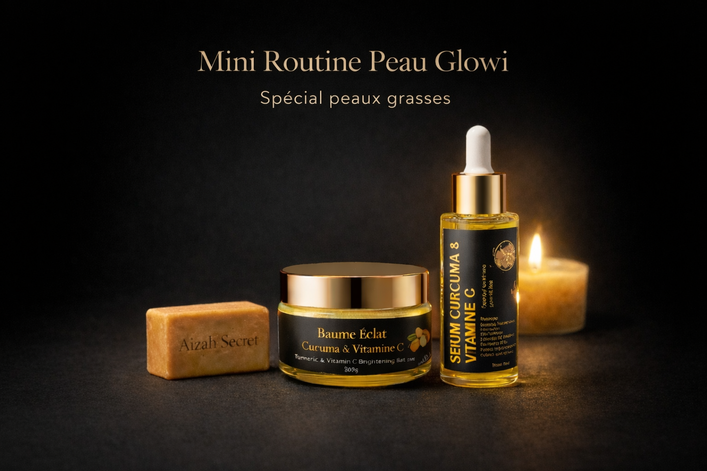 Mini Routine Peau Glowi – Spécial peaux grasses
