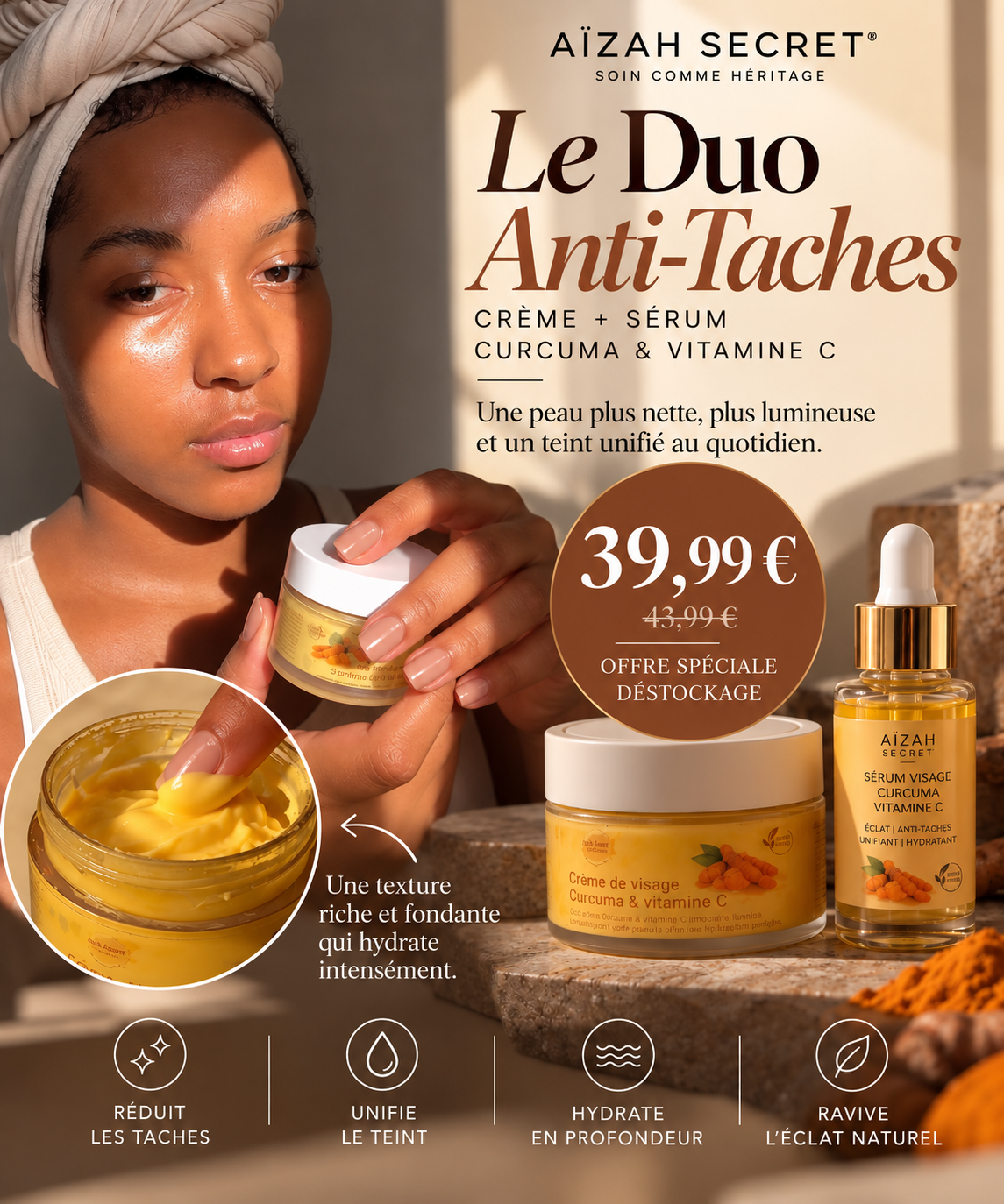 Le Duo Éclat  Crème & Sérum Curcuma Vitamine C